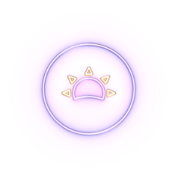 Icon showing a sun, indicating that TARPEYO should be swallowed whole in the morning, at least 1 hour before a meal.